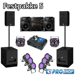 Festpakke 5 (DJ)  15″ top +18″ sub  NXS2  Flat Storm